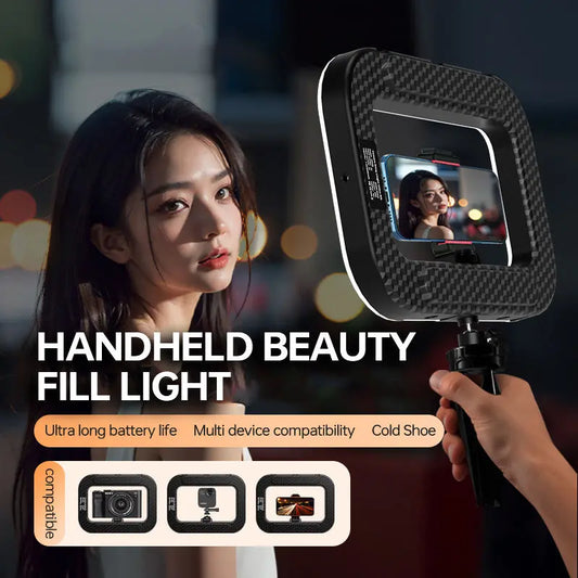 Rechargeable 25W LED Ring Light Kit with Phone Holder