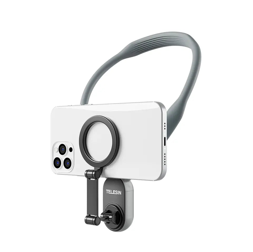 Magnetic Phone Neck Mount for Hands-Free Vlogging & POV Recording
