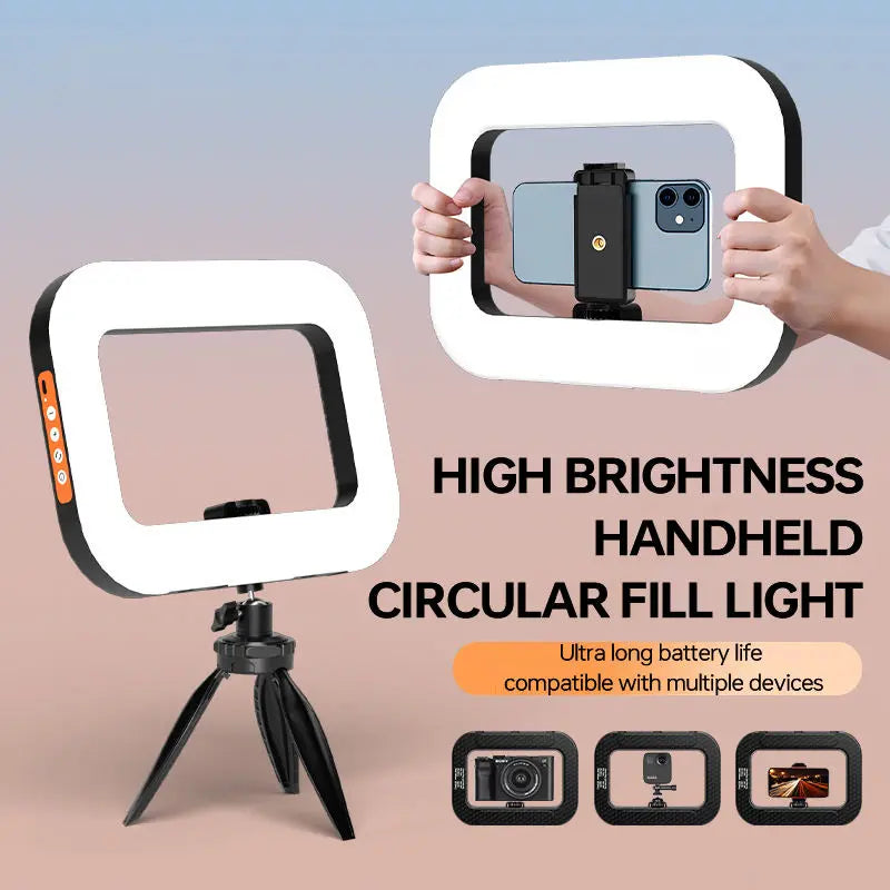 Rechargeable 25W LED Ring Light Kit with Phone Holder
