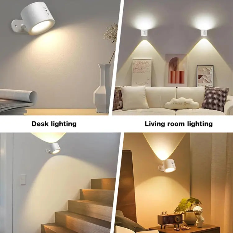 Wireless Rechargeable LED Wall Lamp